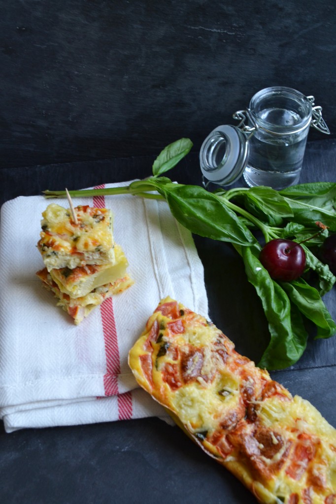 frittata basilic tomate