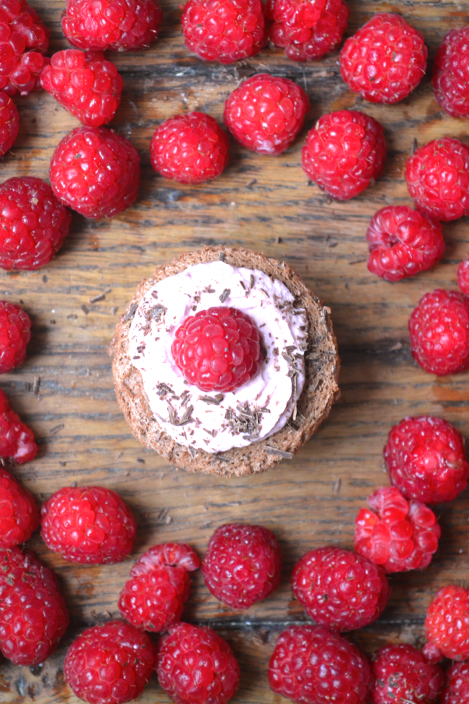 Mini layer cakes chocolat framboise