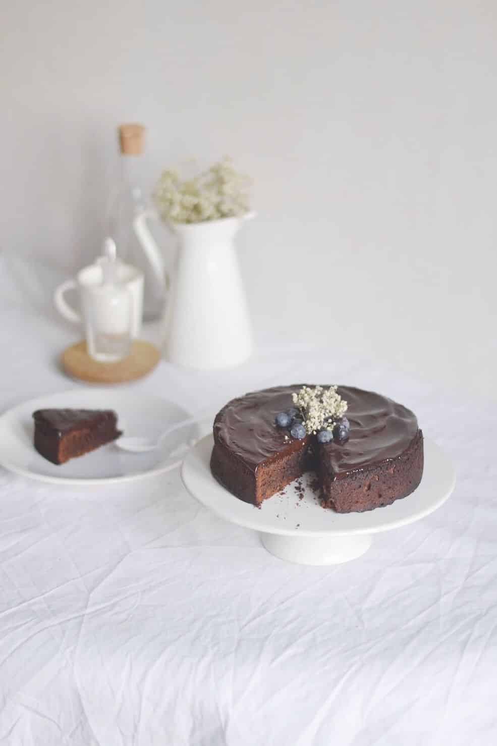 Tendre gâteau au chocolat