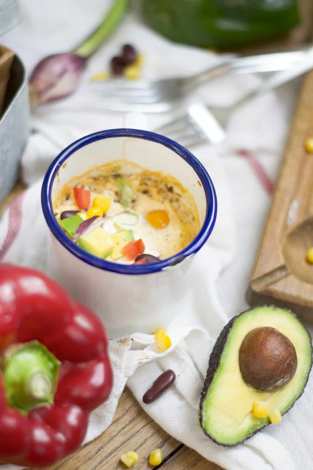 Oeufs cocotte à la mexicaine