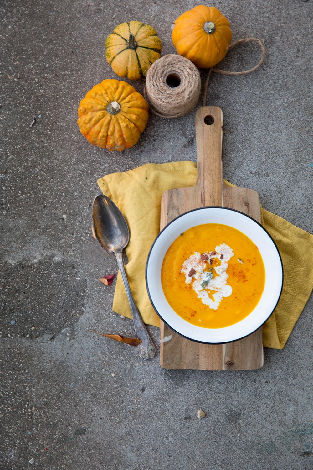 Soupe carotte butternut curry coco