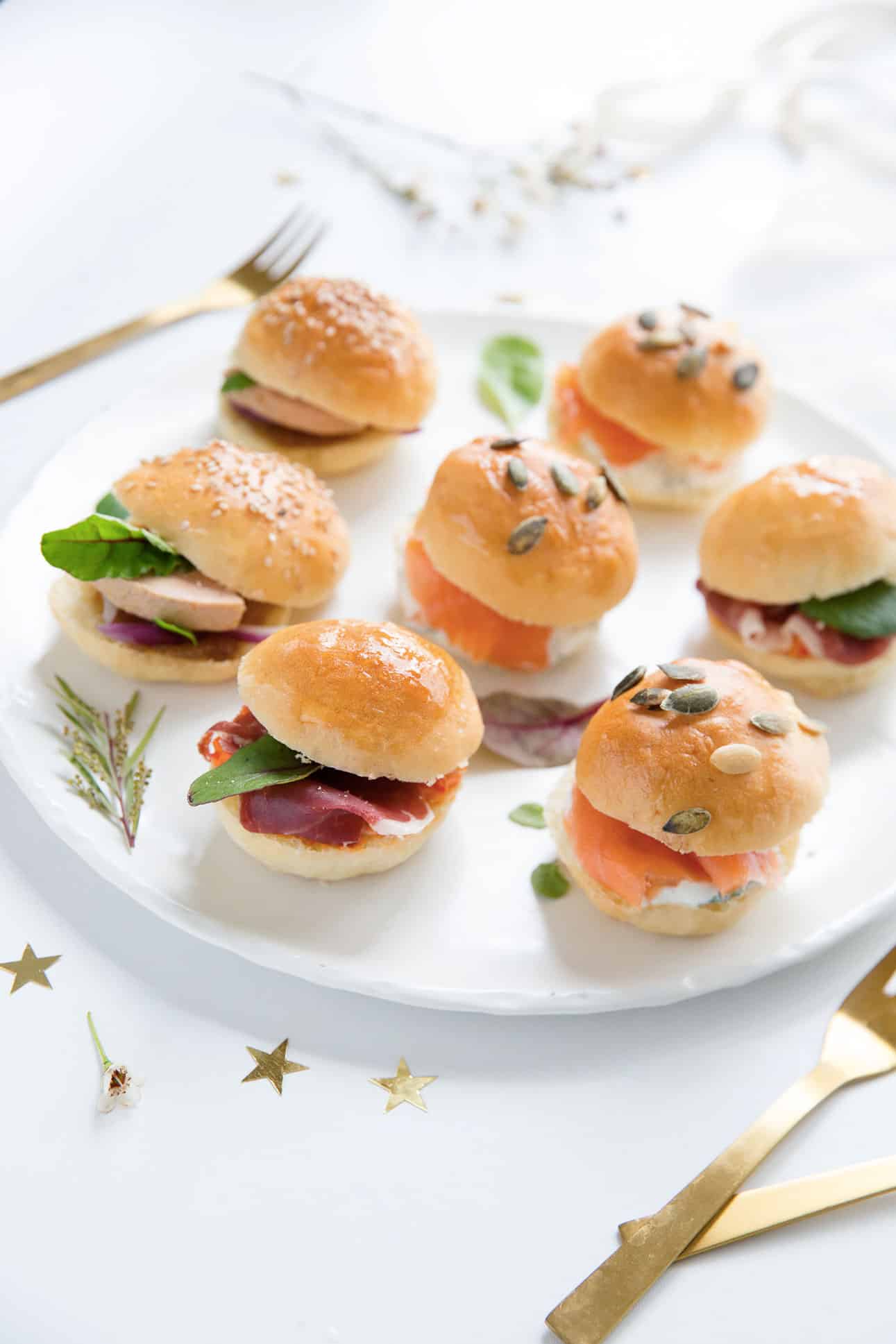 Mini burgers apéritif de fêtes