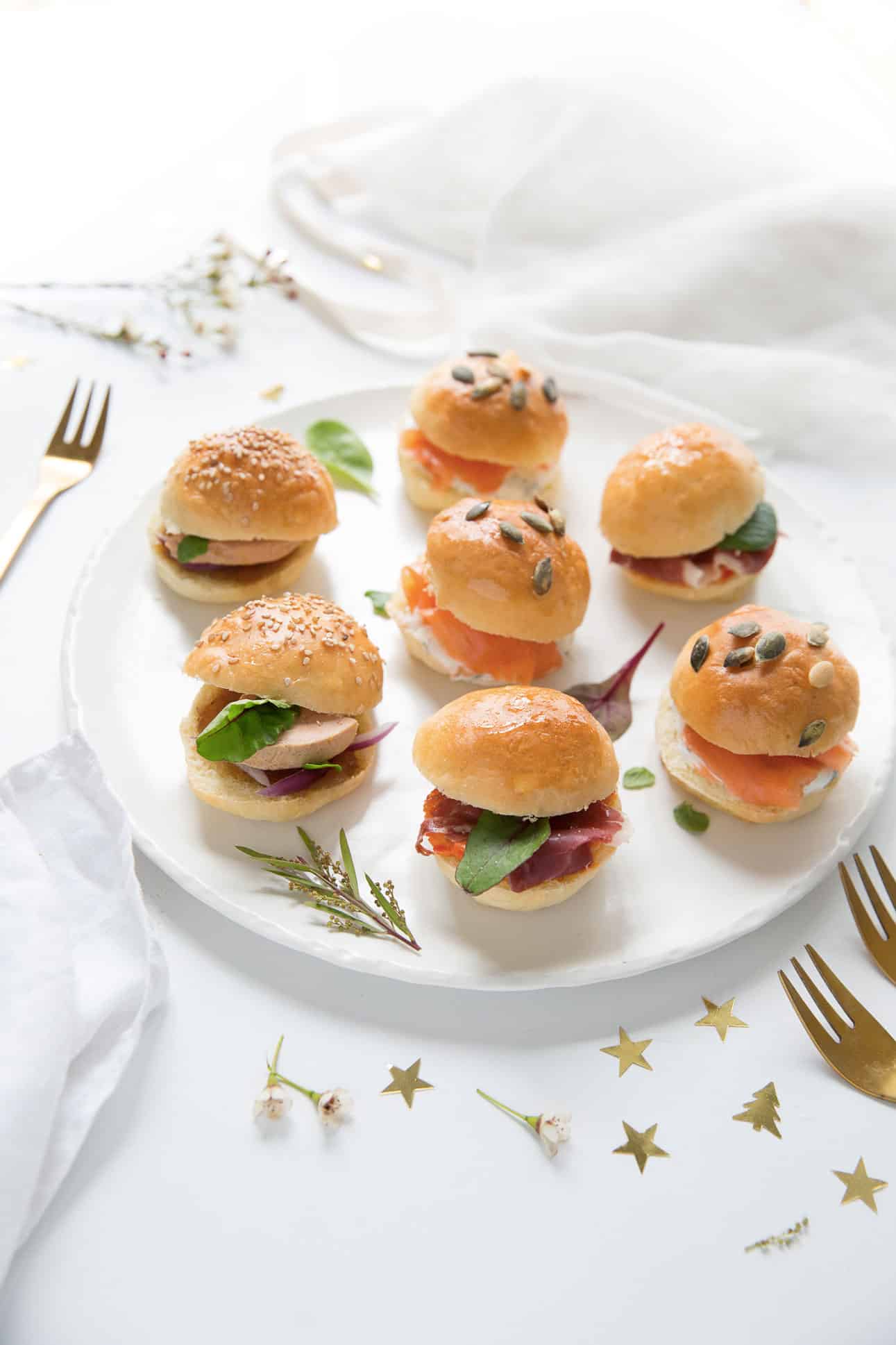 Mini burgers apéritif de fêtes