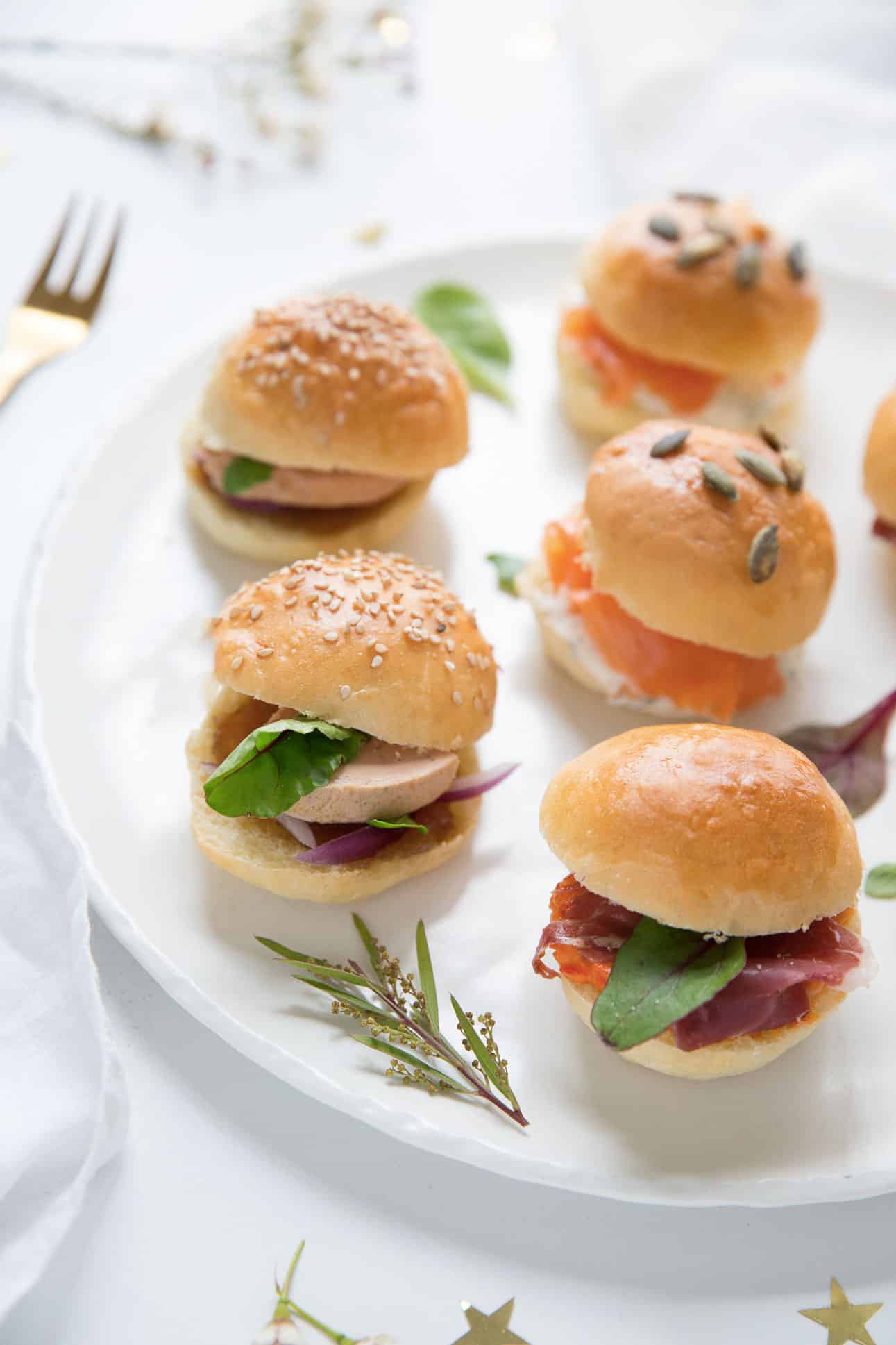 Mini burgers apéritif de fêtes